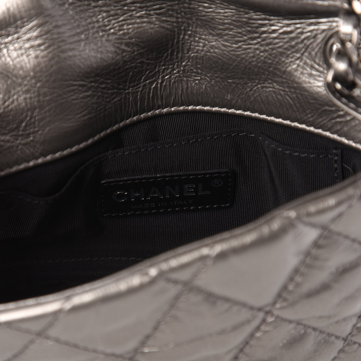 Chanel Calfskin Mini Chain Me Flap Dark Grey 9 of 11