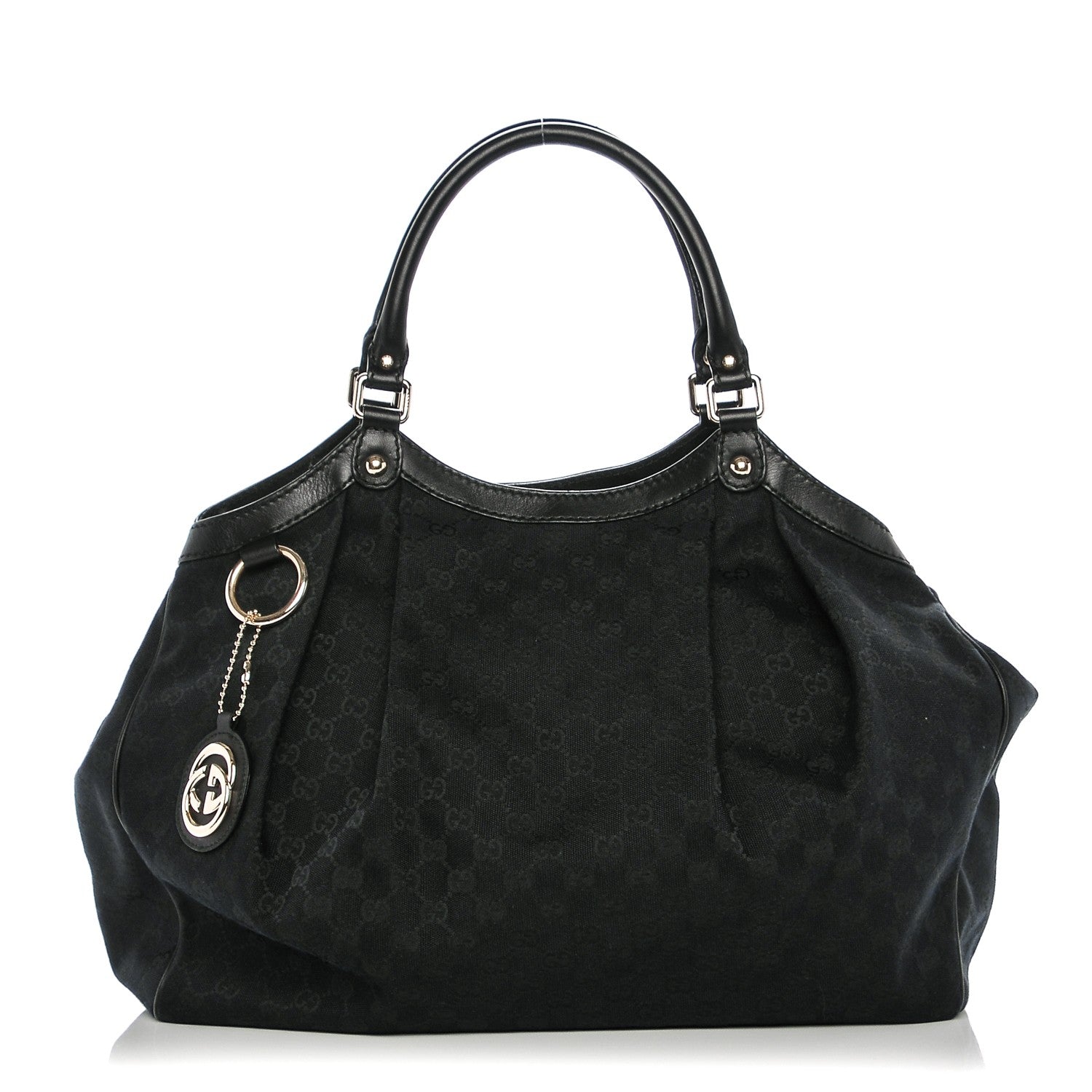 Gucci Monogram Large Sukey Tote Black 1 of 13