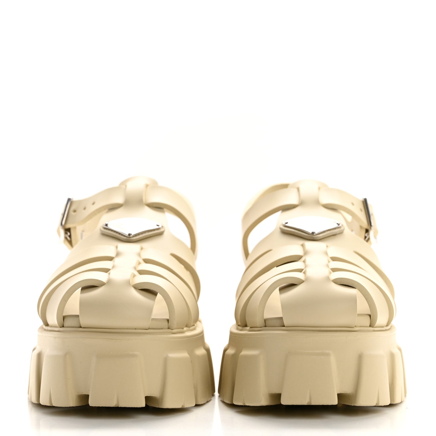 Foam Rubber Metal Triangle Logo Monolith 55mm Cage Sandals 41 Quarzo