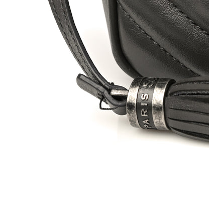 Saint Laurent Calfskin Matelasse Monogram Lou Camera Bag Sea Pebble 13 of 18