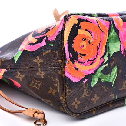 Louis Vuitton Monogram Roses Neverfull MM 8 of 11