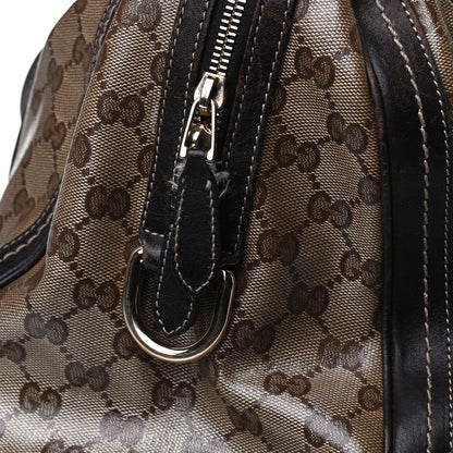 Gucci Crystal Monogram Large Duchessa Boston Dark Brown 16 of 19