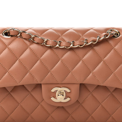 Chanel Lambskin Quilted Small Double Flap Brown 10 of 11