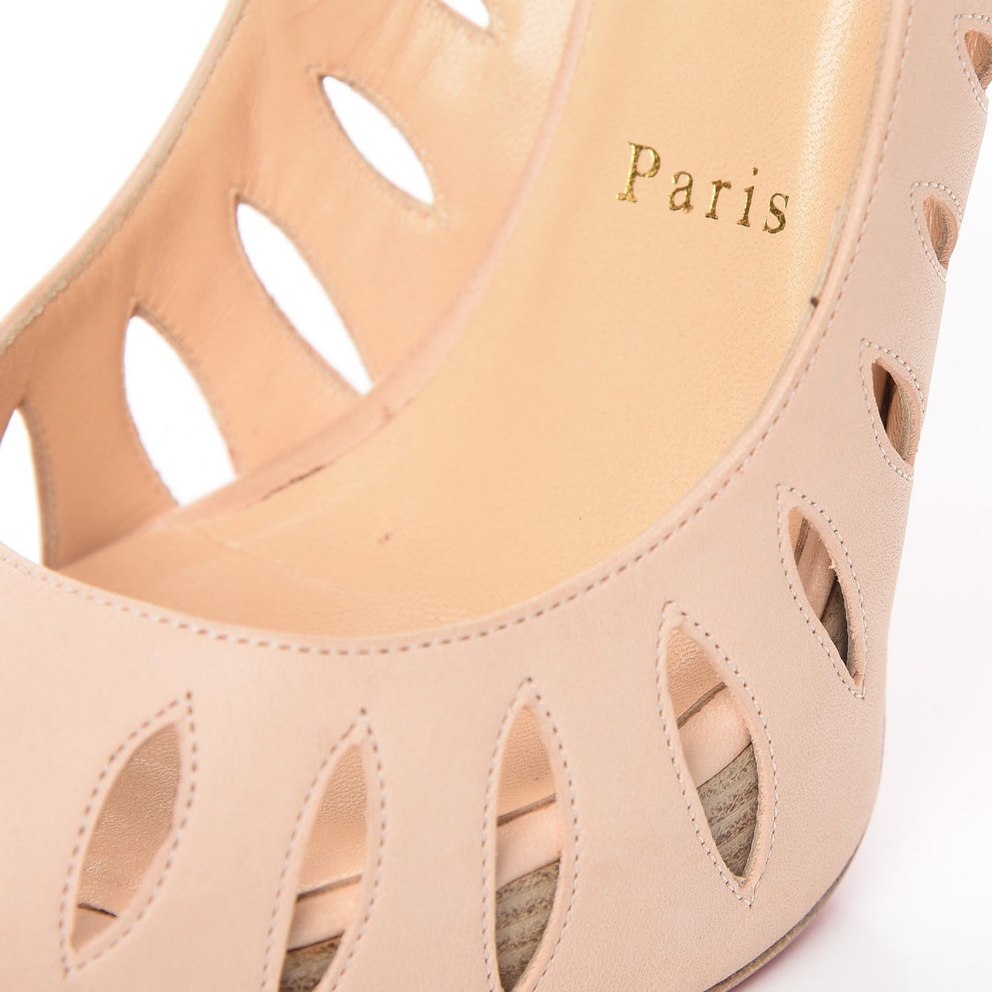 Calf Vegetale Griff Sling 120 Pumps 38 Natural Grezzo
