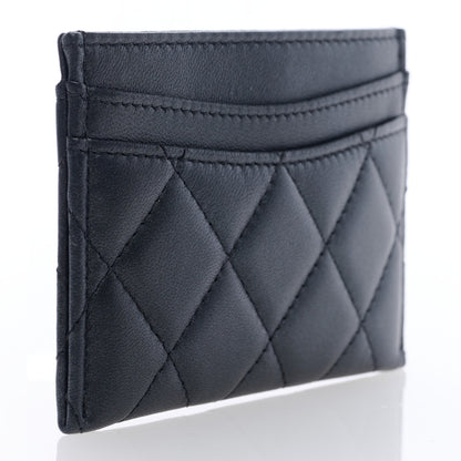 Chanel Lambskin Quilted Card Holder So Black 3 of 7