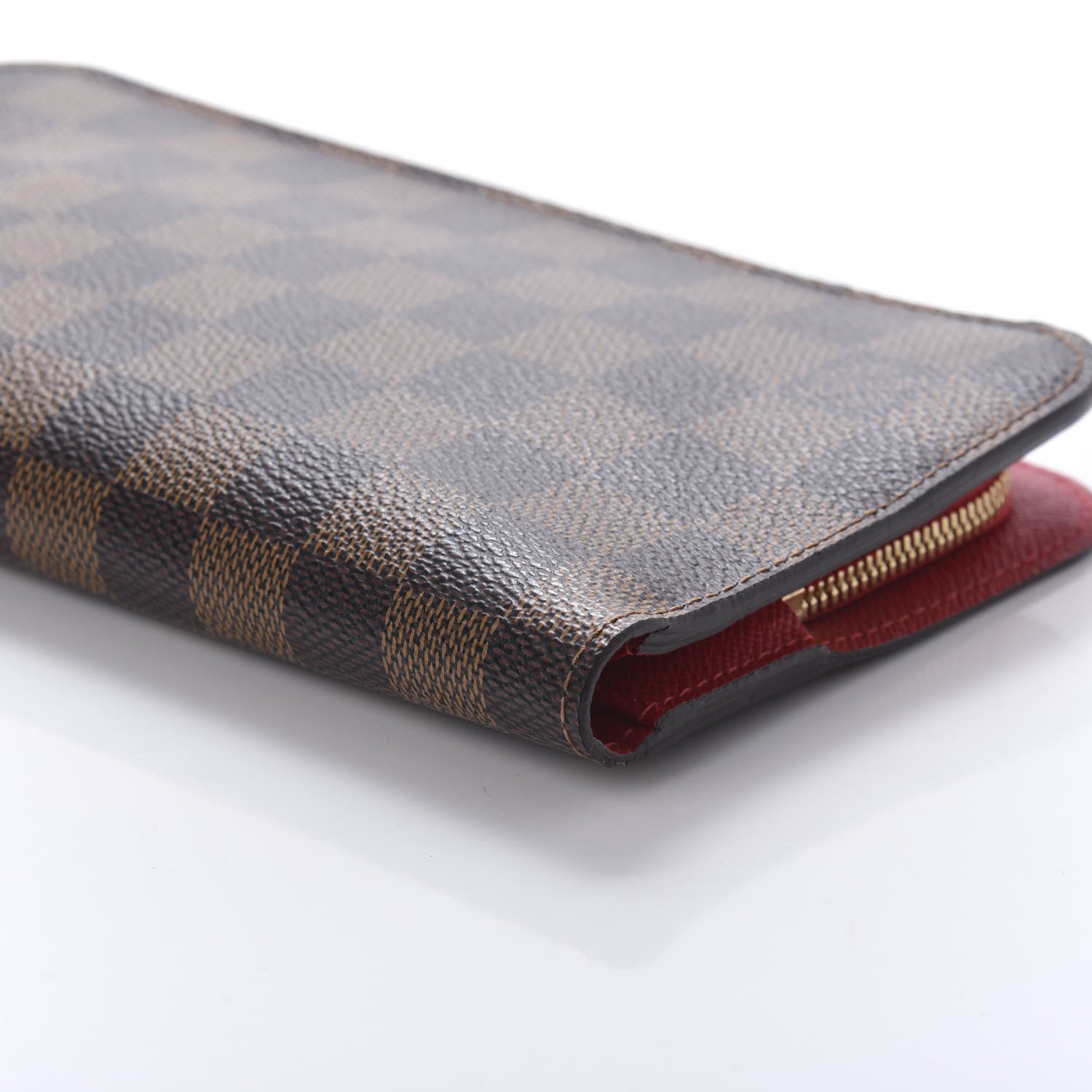 Louis Vuitton Damier Ebene Insolite Wallet Red 7 of 9