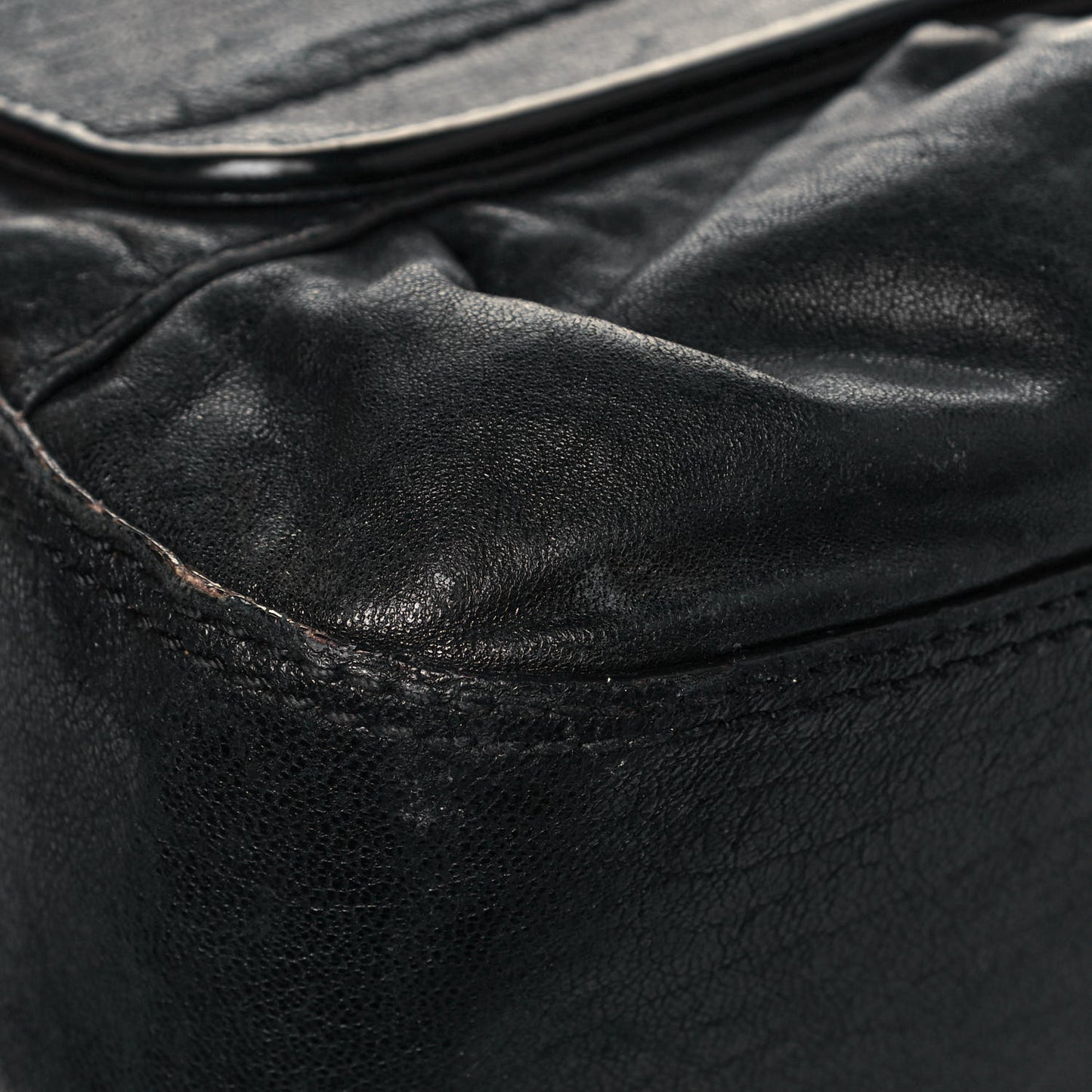 Nappa Patent B Bis Flap Bag Black