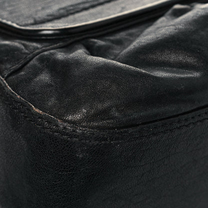 Fendi Nappa Patent B Bis Flap Bag Black 9 of 13