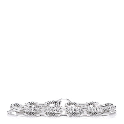 David Yurman Sterling Silver 10mm Medium Oval Link Bracelet 1 of 5
