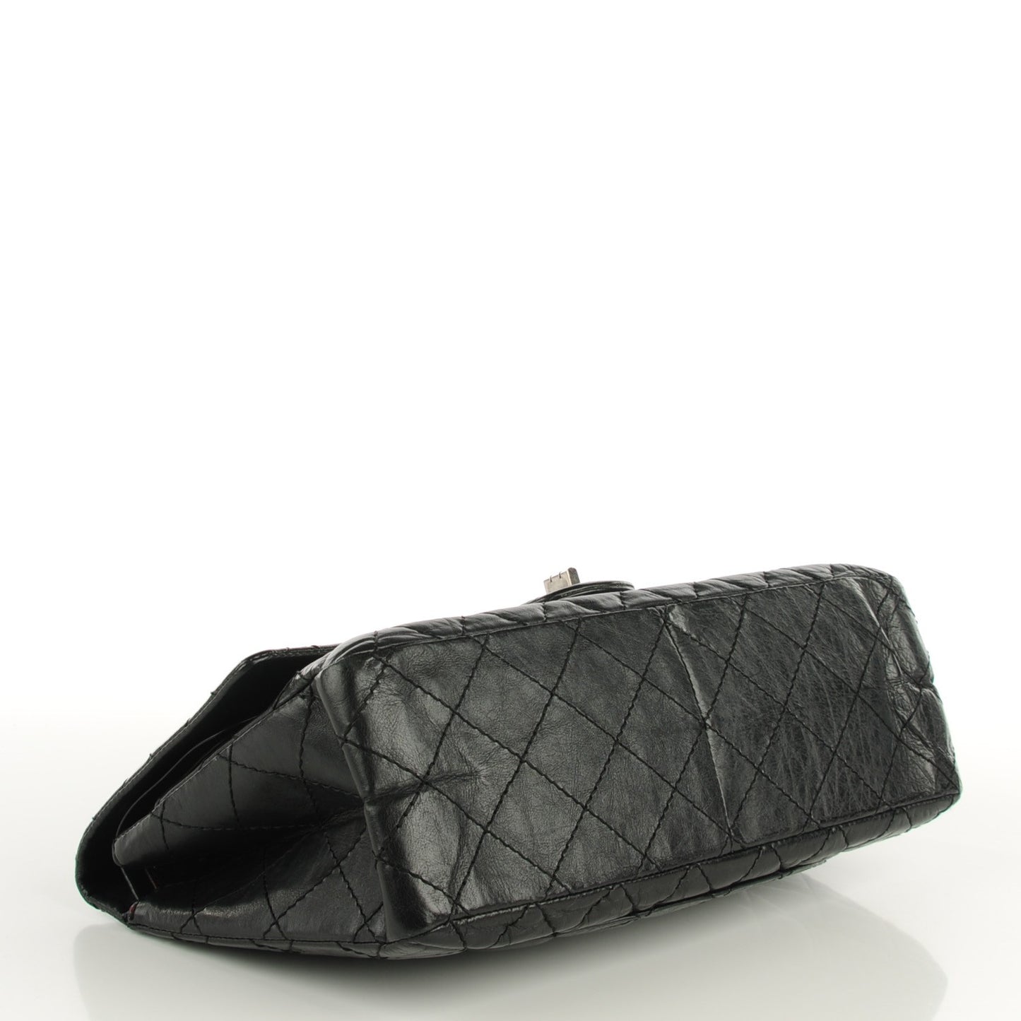 Aged Calfskin Quilted 2.55 Reissue 226 Flap Black