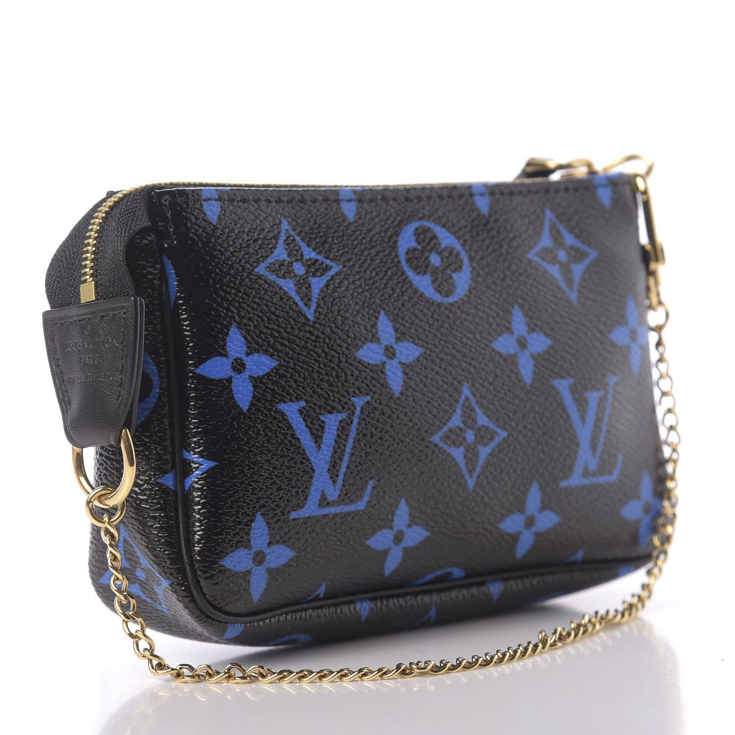 Colored Monogram Mini Pochette Accessories Blue Black