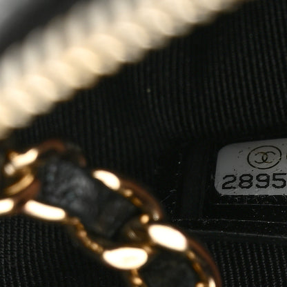 Chanel Shiny Lambskin Quilted Medium Double Case With Strap Black 8 of 12