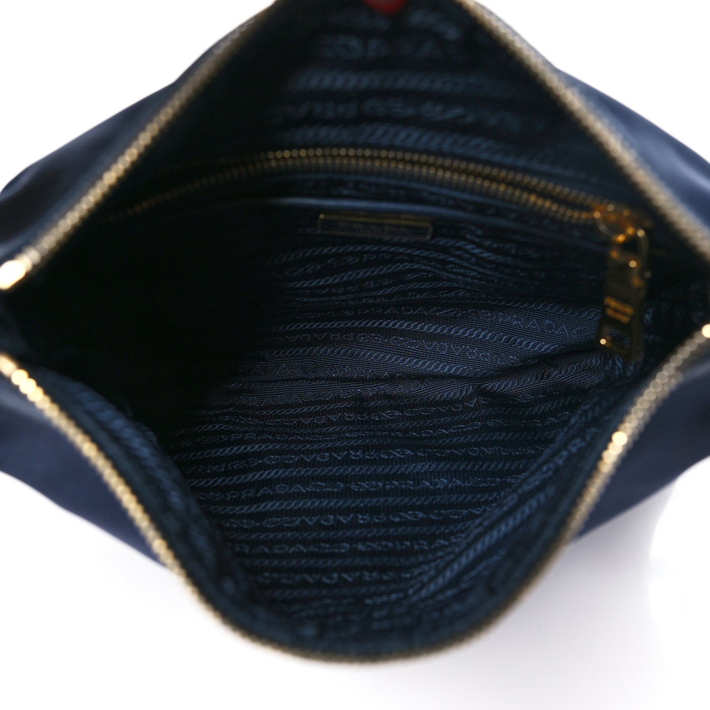 Tessuto Nylon Saffiano Small Crossbody Bag Navy