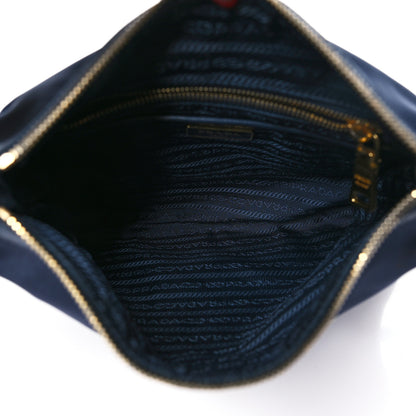 Prada Tessuto Nylon Saffiano Small Crossbody Bag Navy 5 of 10