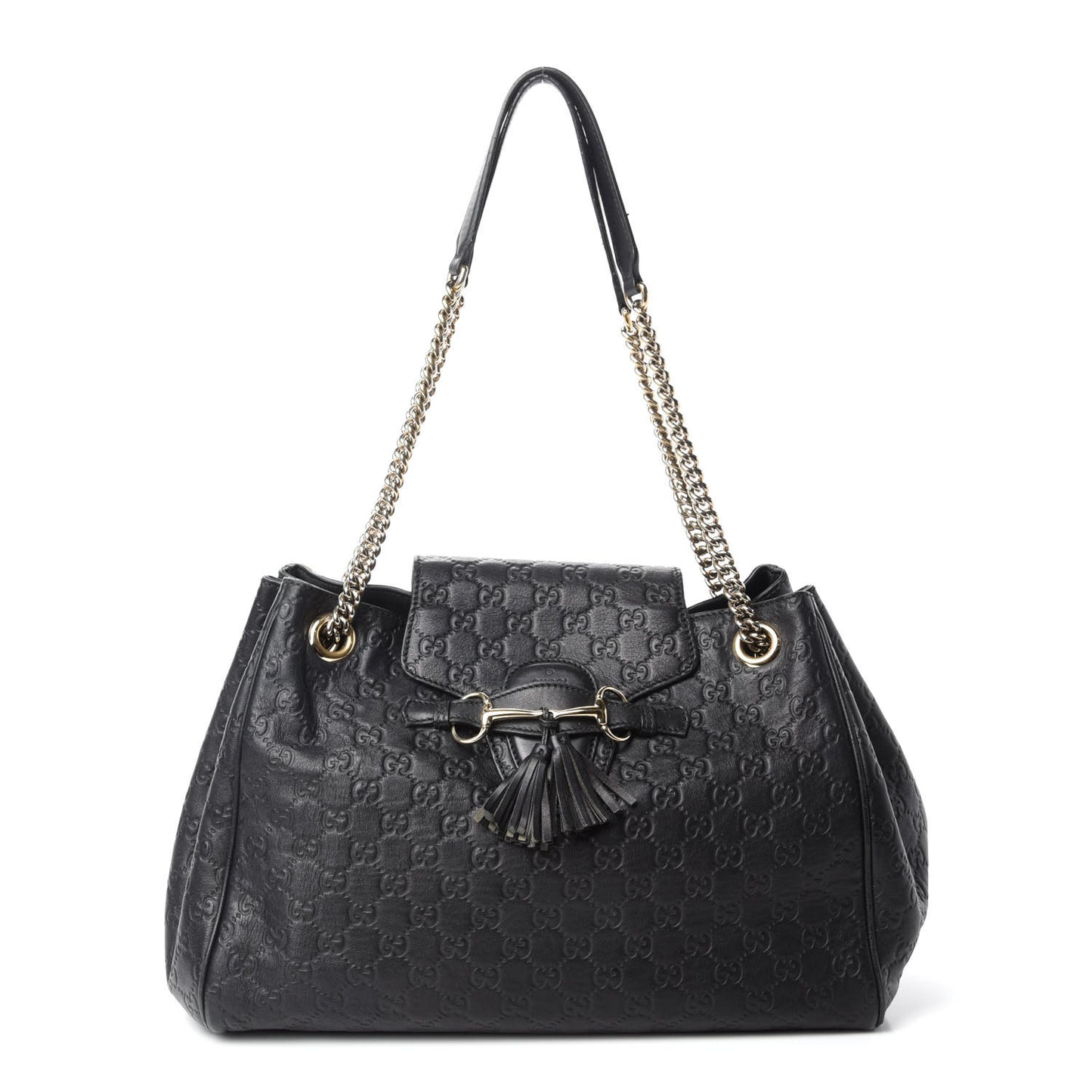 Guccissima Medium Emily Shoulder Bag Black