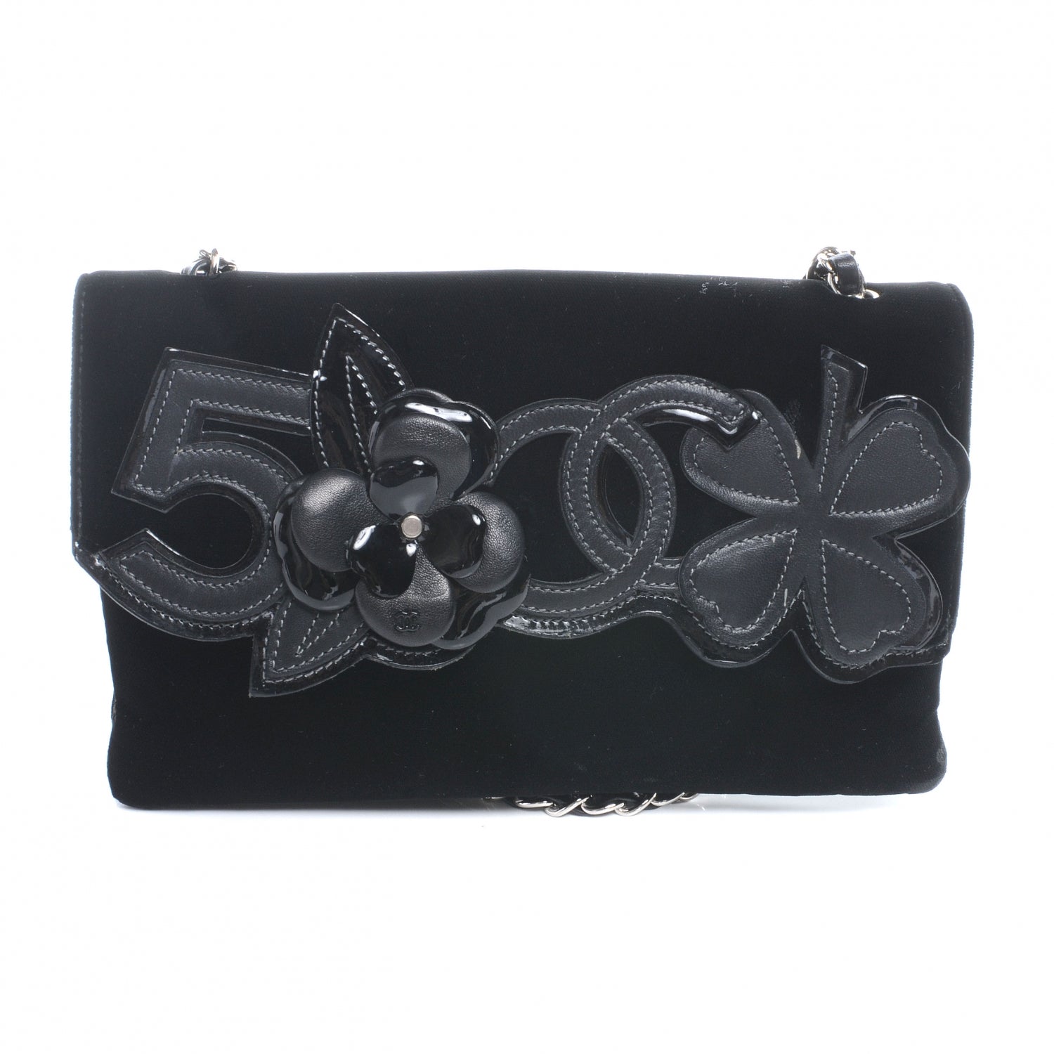 Chanel Velvet Precious Symbols Flap Black 1 of 9