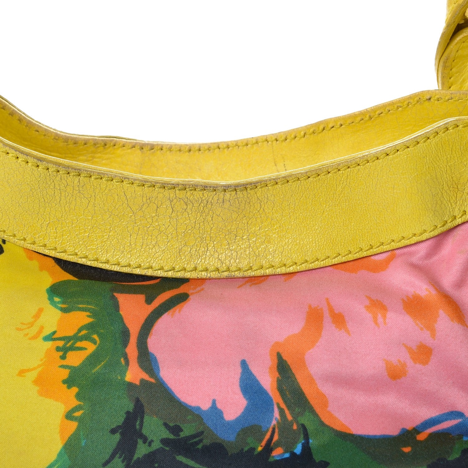 Balenciaga Agneau Canvas Floral Giant 21 Silver Hardware City Bouton D or 34 of 34