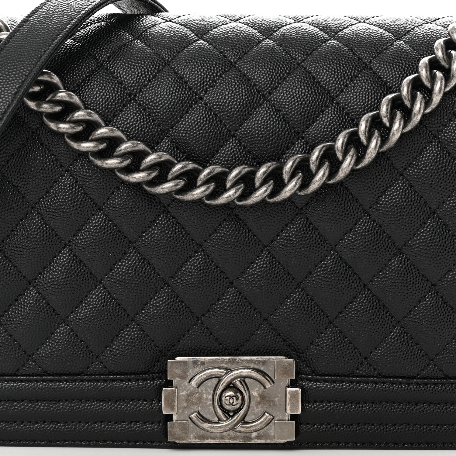 Chanel Caviar Quilted New Medium Boy Flap Black 8 of 11