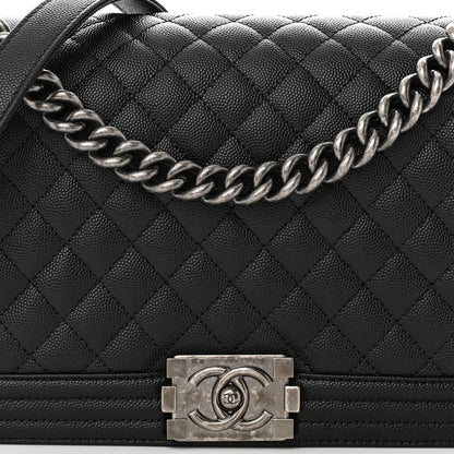 Chanel Caviar Quilted New Medium Boy Flap Black 8 of 11