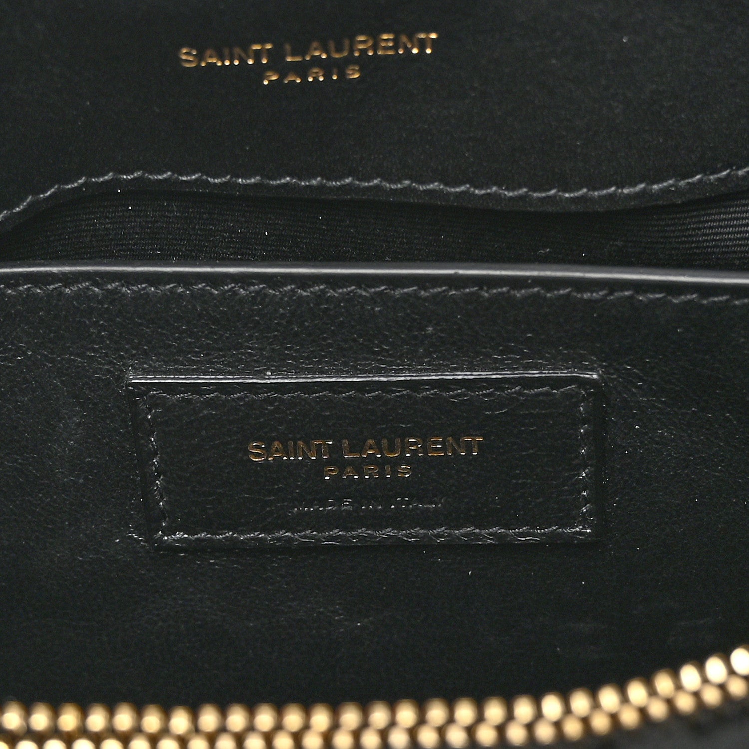 Saint Laurent Suede Shearling Y Quilted Monogram Small Loulou Chain Satchel Black 8 of 11
