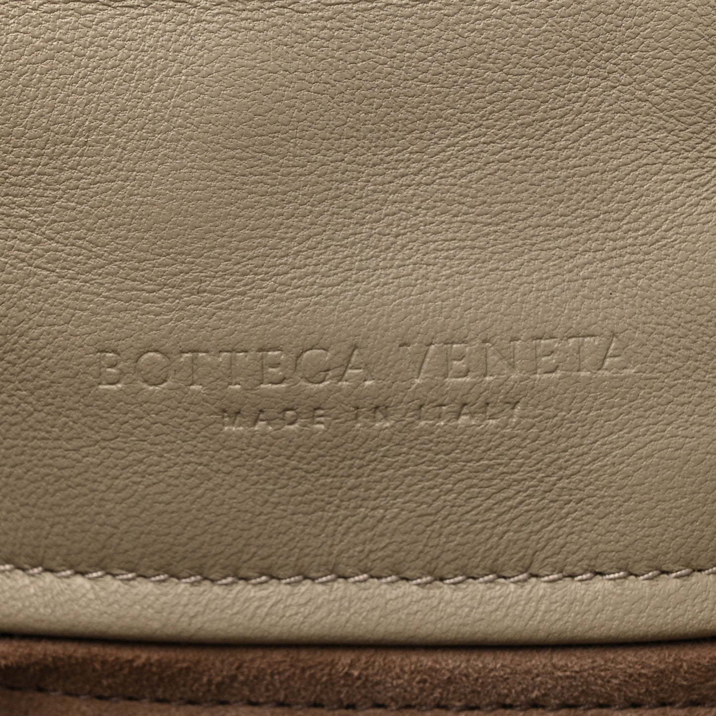 Nappa Intrecciato Snakeskin Small Flow Wave Tote Taupe Multicolor