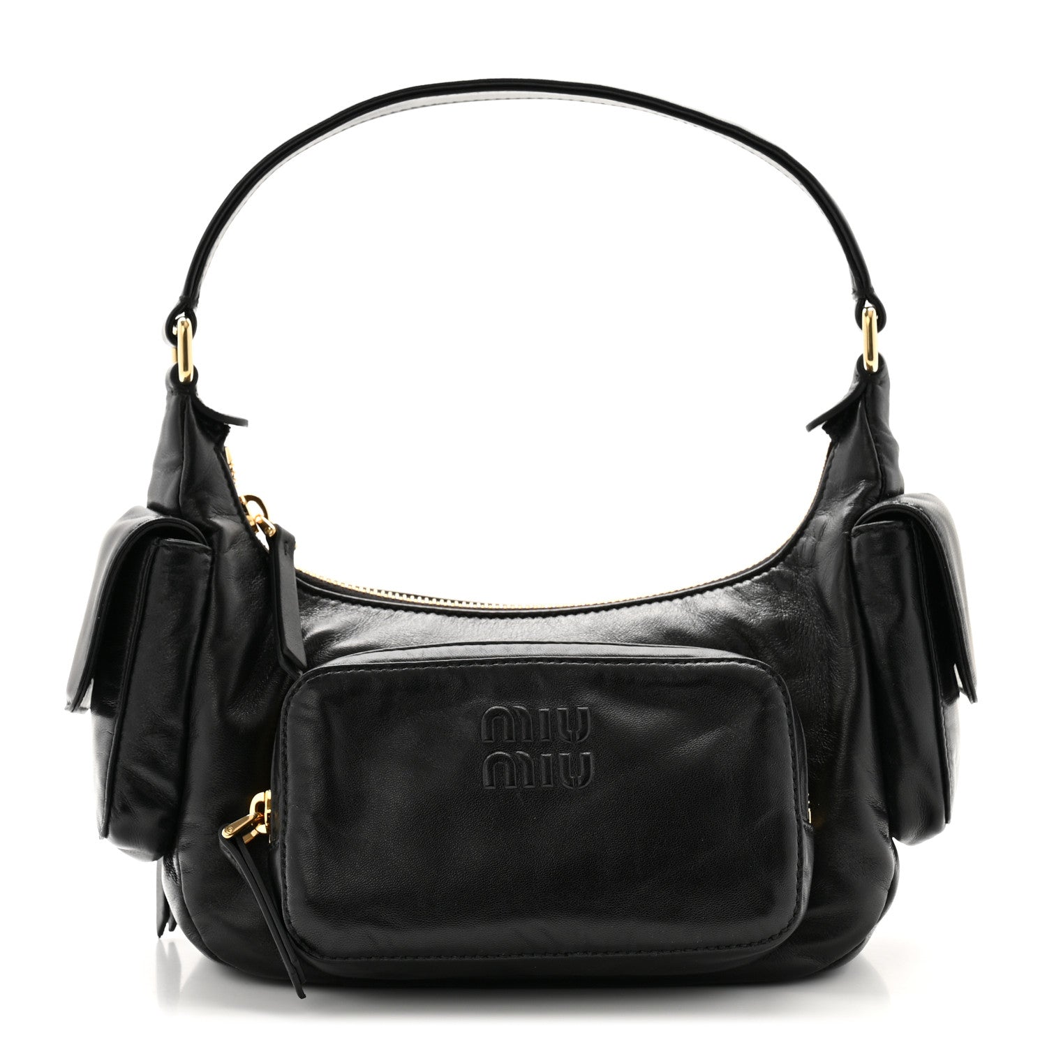 Miu Miu Nappa Multi Pocket Hobo Black 1 of 9