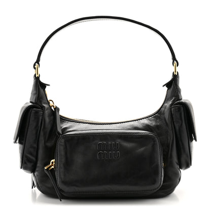 Miu Miu Nappa Multi Pocket Hobo Black 1 of 9