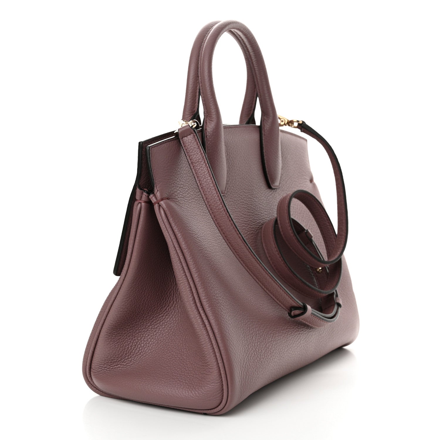 Salvatore Ferragamo Calfskin The Studio Bag Cinder Rose 3 of 10