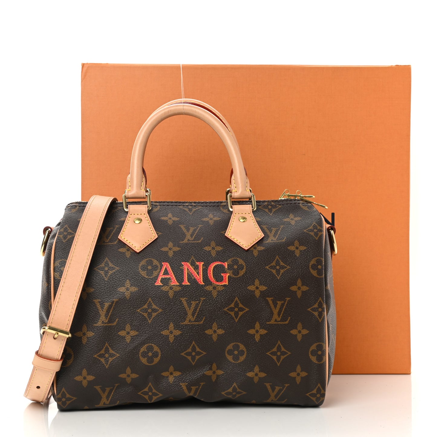 Monogram My LV Heritage Speedy Bandouliere 25 Rouge Orange