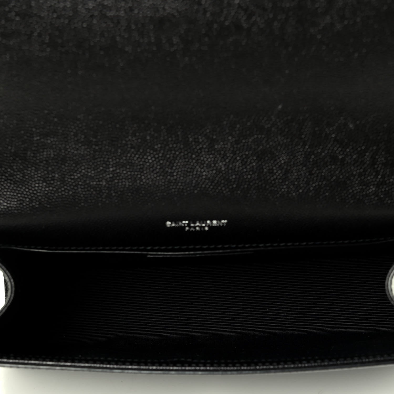 Saint Laurent Grain De Poudre Medium Classic Monogram Kate Satchel Black 4 of 4