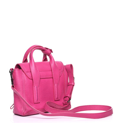 3.1 Phillip Lim 3.1 Textured Calfskin Mini Pashli Satchel Fuchsia 3 of 11