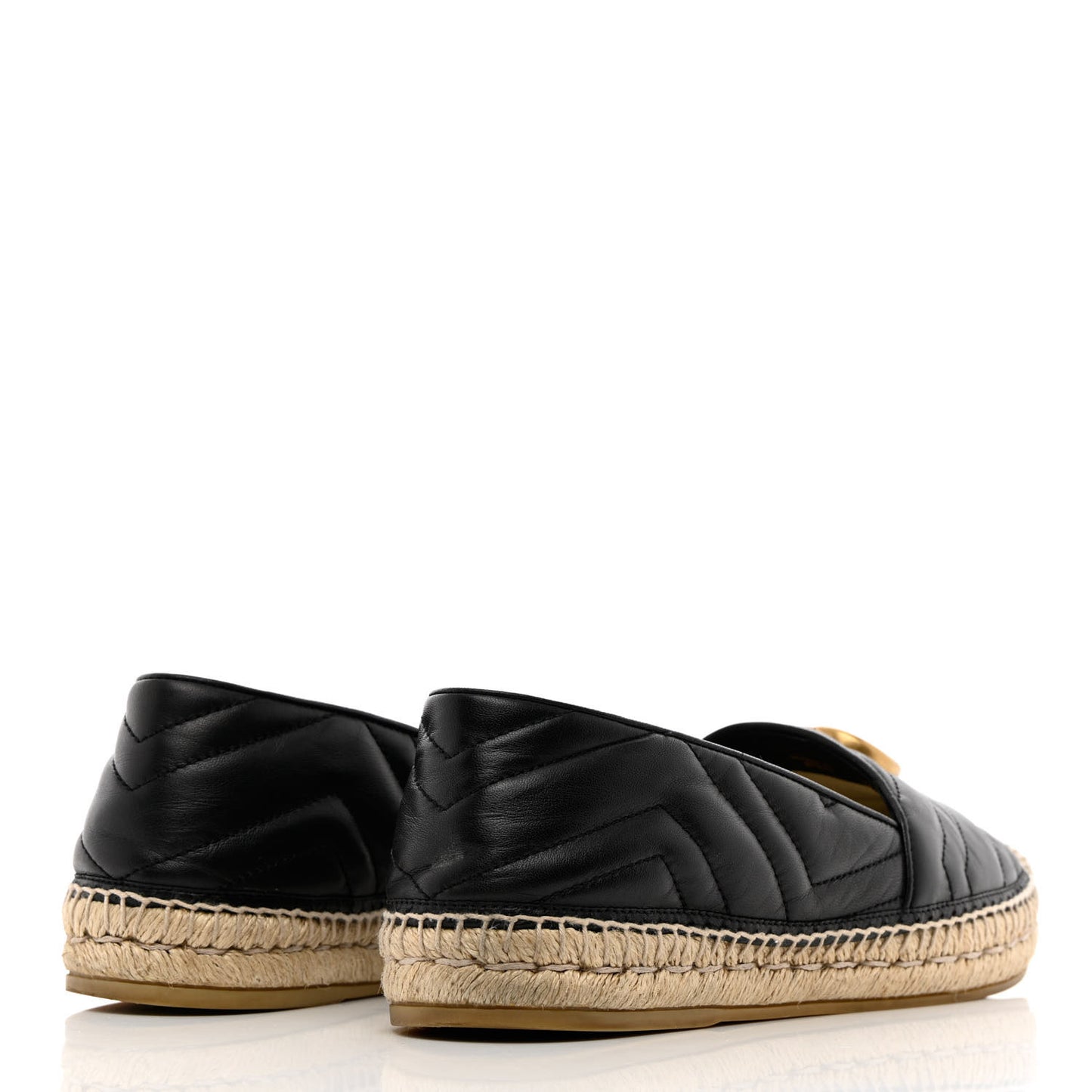 Nappa Matelasse GG Marmont Espadrilles 41 Black
