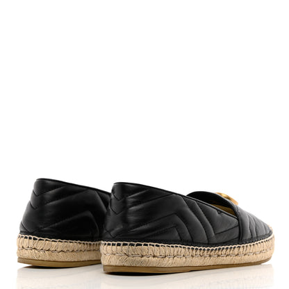 Gucci Nappa Matelasse GG Marmont Espadrilles 41 Black 4 of 14