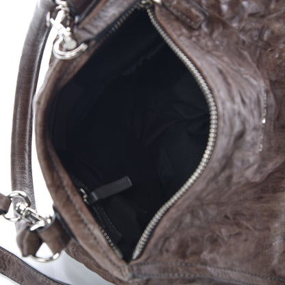 Givenchy Tumbled Sheepskin Small Pandora Charcoal 6 of 10