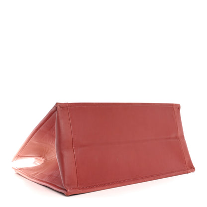 Christian Dior Gradient Smooth Calfskin Embossed Medium Book Tote Pink 4 of 14
