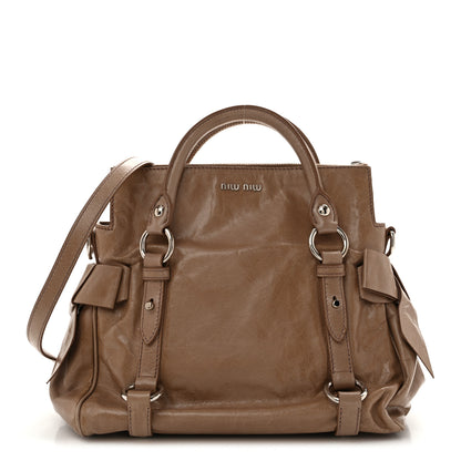 Miu Miu Vitello Lux Mini Bow Bag Cammeo 1 of 15