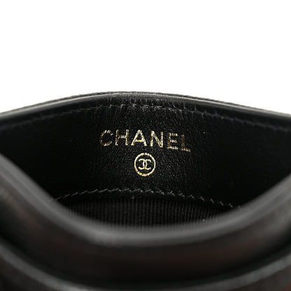 Chanel Caviar Quilted Crystal Card Holder Black 6 of 10