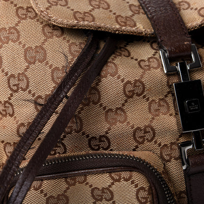 Gucci Monogram Backpack Dark Brown 10 of 11