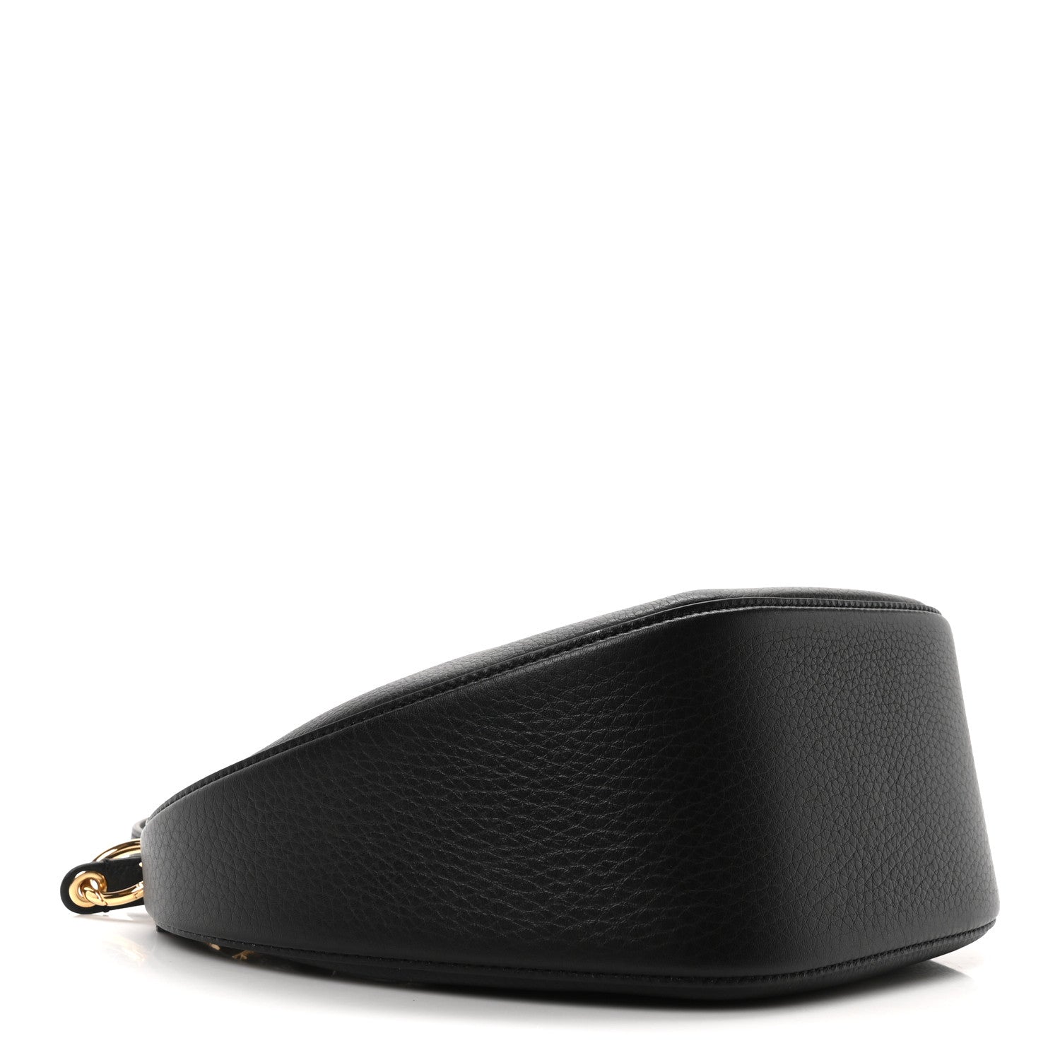 Valentino Garavani Grainy Calfskin Small Vlogo Moon Hobo Bag Black 4 of 10