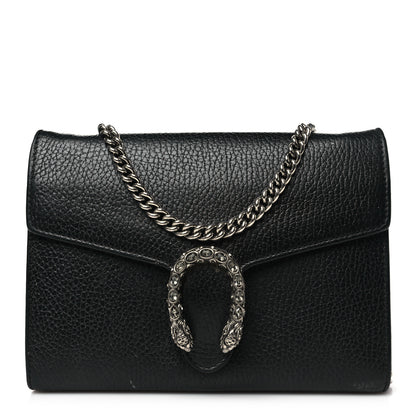 Gucci Calfskin Mini Dionysus Chain Wallet Black 1 of 13