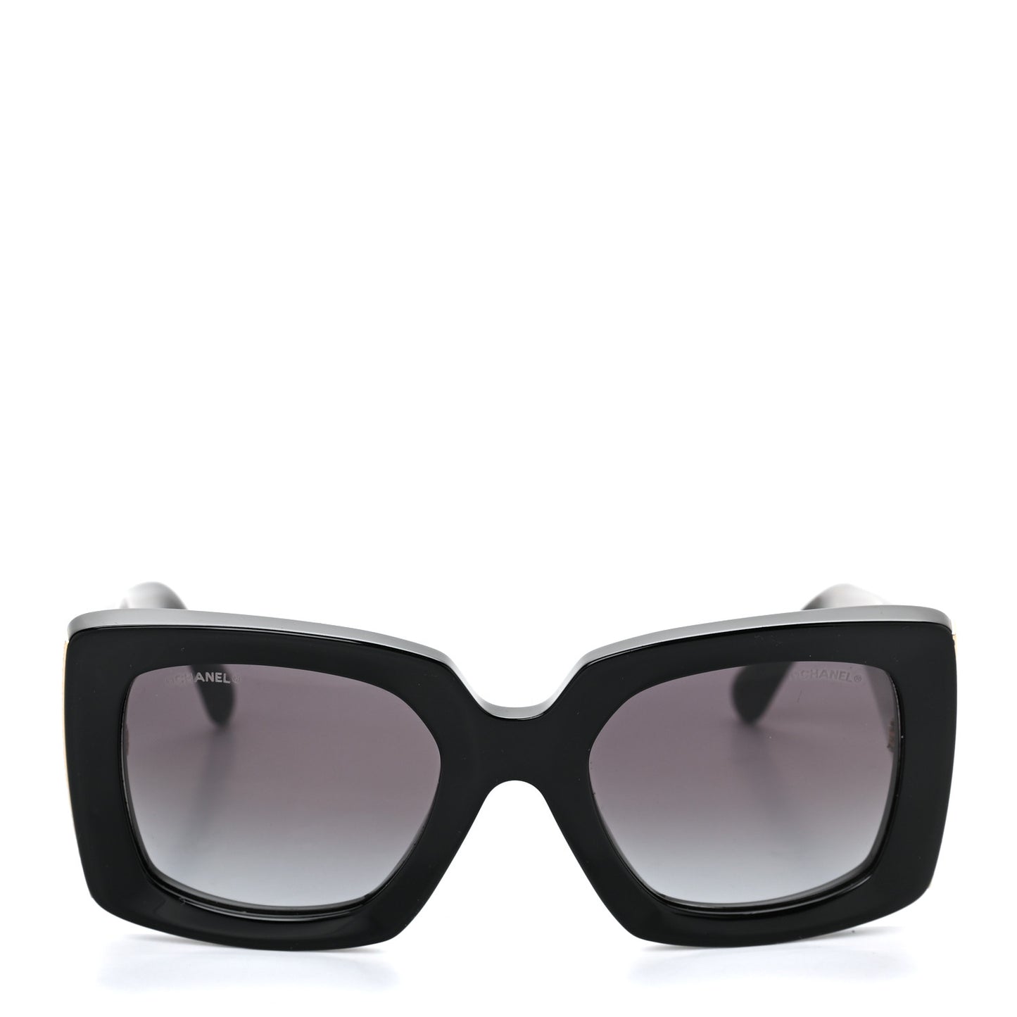 Acetate Rectangle Sunglasses 5435 Black
