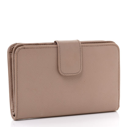 Prada Saffiano Metal Compact Wallet Cammeo 3 of 14