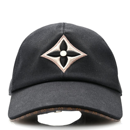Louis Vuitton Monogram Cotton Jacquard Embroidered LV Day Cap M Black 3 of 8