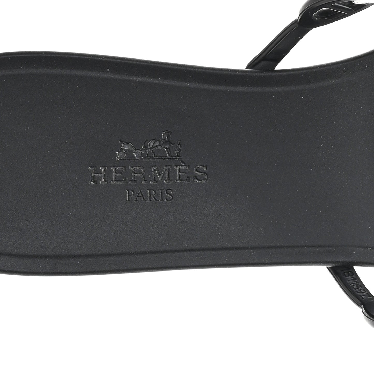 Rubber Chaine d'Ancre Rivage Sandals 38 Black
