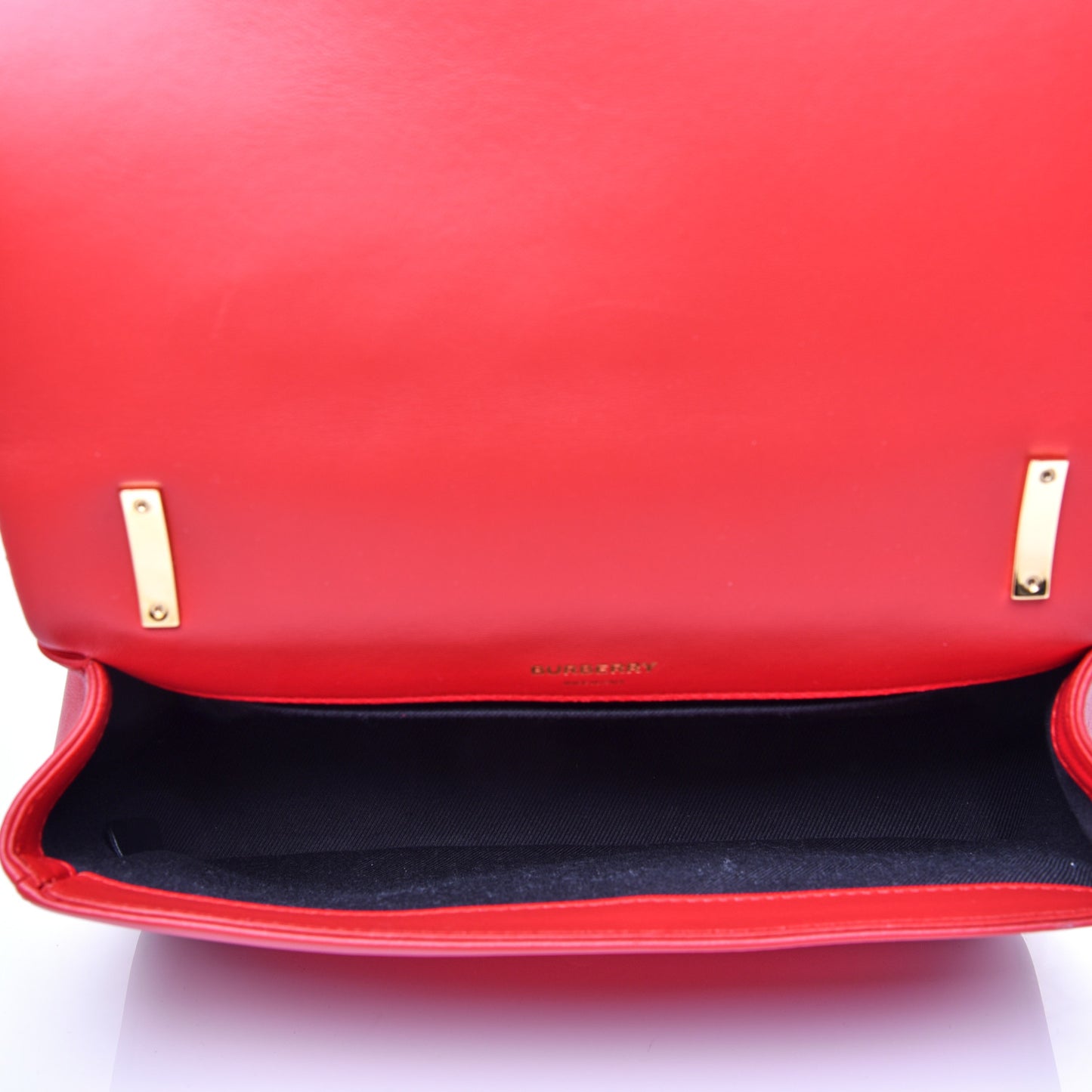 Grainy Calfskin Quilted Lola TB Bag Navy Blue Red