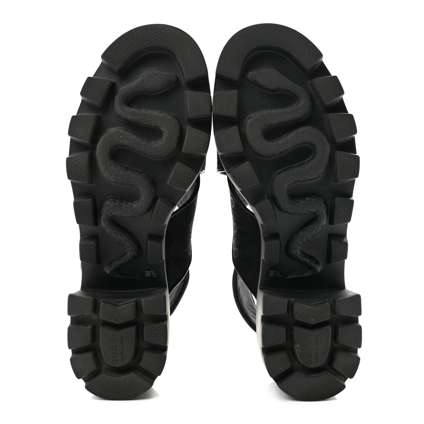 Monogram Granada Kid Trip 40/72mm Lug Sole Sandals 38.5 Black