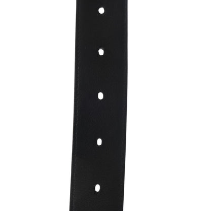 Saint Laurent Goatskin Monogram Buckle Belt Black 6 of 6