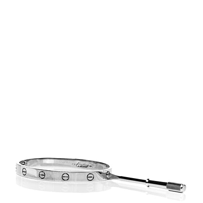 Cartier 18K White Gold LOVE Bracelet 17 6 of 6