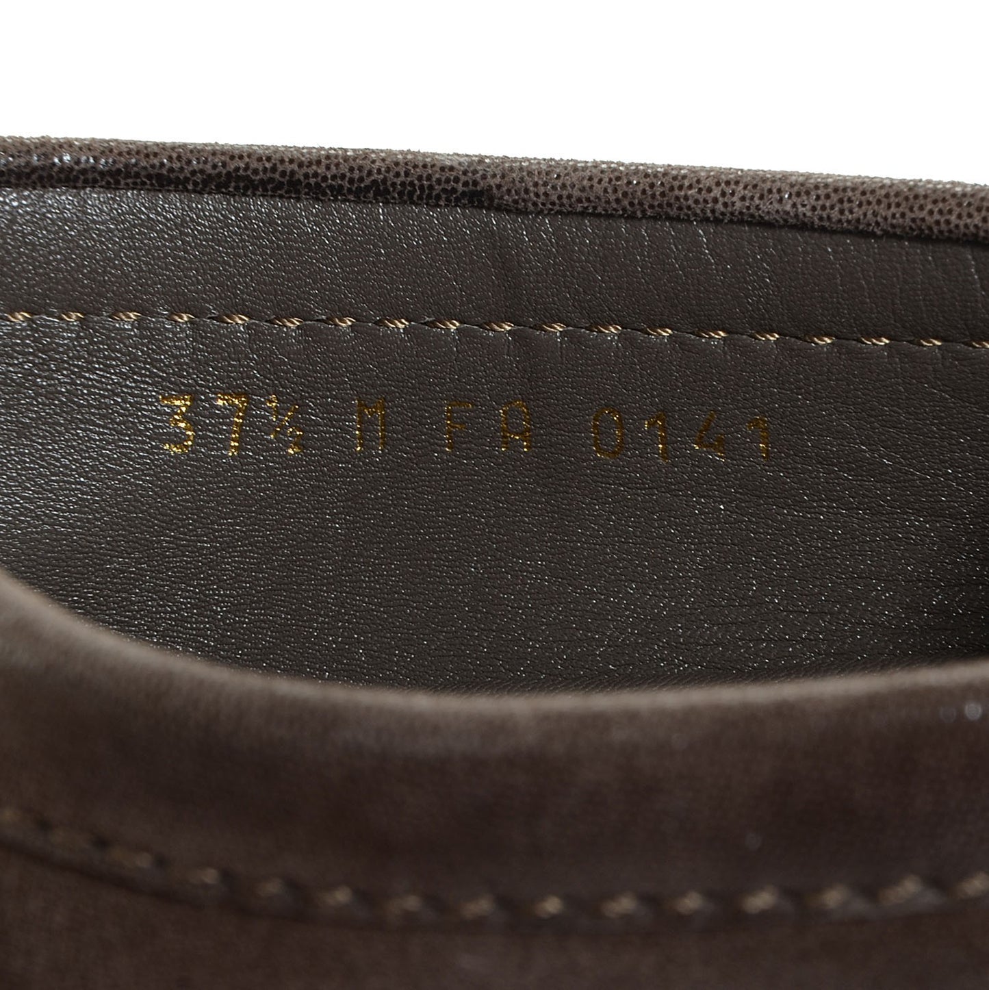 Iridescent Suede Oxford Loafers Metallic 37.5