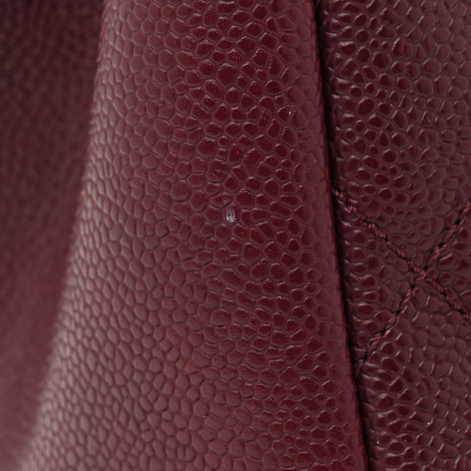 Chanel Caviar Quilted Grand Shopping Tote GST Dark Burgundy 12 of 14